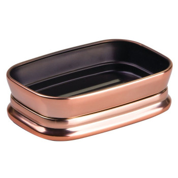 Idesign Sutton Bar Soap Dish For Bathroom Vanities, Kitchen Sink, Rose Gold