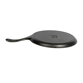 Lodge 26.7 Cm / 10.5 Inch Cast Iron Griddle Pre-Seasoned Round Cast Iron Pan Perfect For Pancakes, Pizzas, And Quesadillas, Black