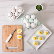 Dash Rapid Egg Cooker: 6 Egg Capacity Electric Egg Cooker For Hard Boiled Eggs, Poached Eggs, Scrambled Eggs, Or Omelets With Auto Shut Off Feature, Aqua