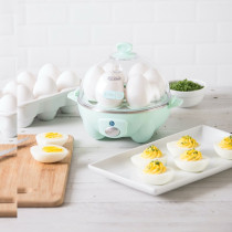 Dash Rapid Egg Cooker: 6 Egg Capacity Electric Egg Cooker For Hard Boiled Eggs, Poached Eggs, Scrambled Eggs, Or Omelets With Auto Shut Off Feature, Aqua