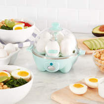 Dash Rapid Egg Cooker: 6 Egg Capacity Electric Egg Cooker For Hard Boiled Eggs, Poached Eggs, Scrambled Eggs, Or Omelets With Auto Shut Off Feature, Aqua