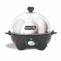 Dash Rapid Egg Cooker: 6 Egg Capacity Electric Egg Cooker For Hard Boiled Eggs, Poached Eggs, Scrambled Eggs, Or Omelets With Auto Shut Off Feature, Black