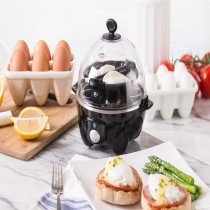 Dash Rapid Egg Cooker: 6 Egg Capacity Electric Egg Cooker For Hard Boiled Eggs, Poached Eggs, Scrambled Eggs, Or Omelets With Auto Shut Off Feature, Black