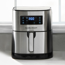 Hamilton Beach Digital Air Fryer 5.6L Capacity With 8 Pre-Sets For Air Fry, Roast, Bake, Reheat Quick Easy Meals, 1700W, Easy To Clean Non-Stick Basket With Crisper, 2 Years Warranty, 35075-Me