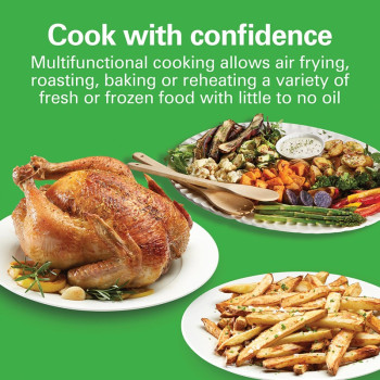 Hamilton Beach Digital Air Fryer 5.6L Capacity With 8 Pre-Sets For Air Fry, Roast, Bake, Reheat Quick Easy Meals, 1700W, Easy To Clean Non-Stick Basket With Crisper, 2 Years Warranty, 35075-Me