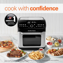 Hamilton Beach 12L Digital Air Fryer Oven, 16 Cooking Modes And 7 Accessories To Airfry, Bake, Roast, Rotisserie Grill, Toast, Dehydrate, Defrost, Reheat, Keep Warm, 2 Years Limited Warranty, Af1212-Me
