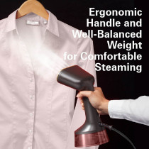 Hamilton Beach Professional Handheld Garment Steamer With Fabric Brush, Upto 1740W And 28G/Min Powerful Steam Flow, 2 Steam Modes, 300Ml Capacity, Ergonomic Handle, 6Ft Cord, 2 Years Warranty, 11590-Me