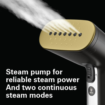 Hamilton Beach Professional Handheld Garment Steamer With Fabric Brush, Upto 1740W And 28G/Min Powerful Steam Flow, 2 Steam Modes, 300Ml Capacity, Ergonomic Handle, 6Ft Cord, 2 Years Warranty, 11590-Me