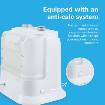 Hamilton Beach Garment Steamer With Fabric Brush, 1700W, 38G/Min Steam Flow, 4 Steam Modes, Stainless Steel Soleplate, 1700Ml Tank, 45 Mins Steam Without Breaks, 2 Way Clothes Rail, 2 Yrs Warranty