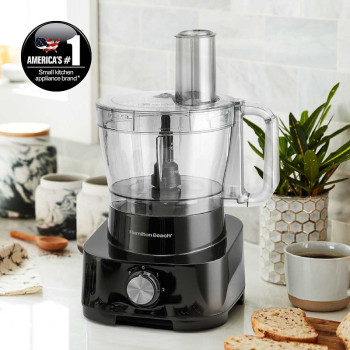 Hamilton Beach Food Processor 1000W, 3.5L Bowl And 11 Attachments - Blender, Citrus Juicer, Grinder Mill, Chopper And More To Knead Dough, Emulsify, French Fry Slice And Grate, 2 Years Warranty, Fp1012-Me