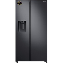 Samsung 660 Liters, Side By Side Refrigerator, RS64R5331B4/AE, Gentle Black Matt, SpaceMax Technology, 20 Year Warranty on Digital Inverter Compressor