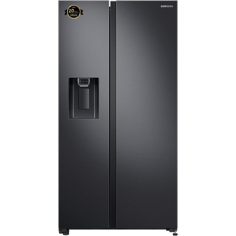 Samsung 660 Liters, Side By Side Refrigerator, RS64R5331B4/AE, Gentle Black Matt, SpaceMax Technology, 20 Year Warranty on Digital Inverter Compressor