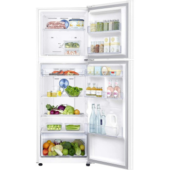 Samsung 420 Liters, Net Capacity 322 Liters Top Mount Refrigerator, White - RT42K5000WW, 1 Year Warranty