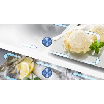 Samsung 420 Liters, Net Capacity 322 Liters Top Mount Refrigerator, White - RT42K5000WW, 1 Year Warranty