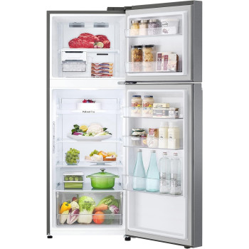 LG 315 Liters New Smart Inverter Refrigerator, Door Cooling+, Dark Graphite Steel Color - GN-B432PQGB