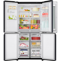LG Slim French Door Fridge, InstaView Door-in-Door, Matte Black Color - GR-X29FTQEL