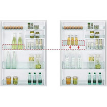 Hitachi 990L Gross Top Mount Double Door Premium Refrigerator RV990PUK1KBSL, 10 Year Warranty on Inverter Compressor, Brilliant Silver