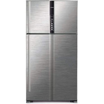 Hitachi 990L Gross Top Mount Double Door Premium Refrigerator RV990PUK1KBSL, 10 Year Warranty on Inverter Compressor, Brilliant Silver