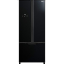 Hitachi 710L Gross Side by Side Bottom Freezer Refrigerator RWB710PUK9GBK, 10 Year Warranty on Inverter Compressor, Glass Black