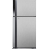 Hitachi 715L Gross Top Mount Double Door Refrigerator RV715PUK7KPSV, 10-Year Warranty on Inverter Compressor, Premium Silver