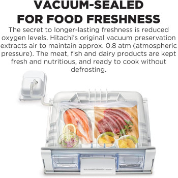 Hitachi 720L Gross Side by Side 4 Door Premium Refrigerator RWB720VUK0GBK,10 Year Warranty on Inverter Compressor, Glass Black