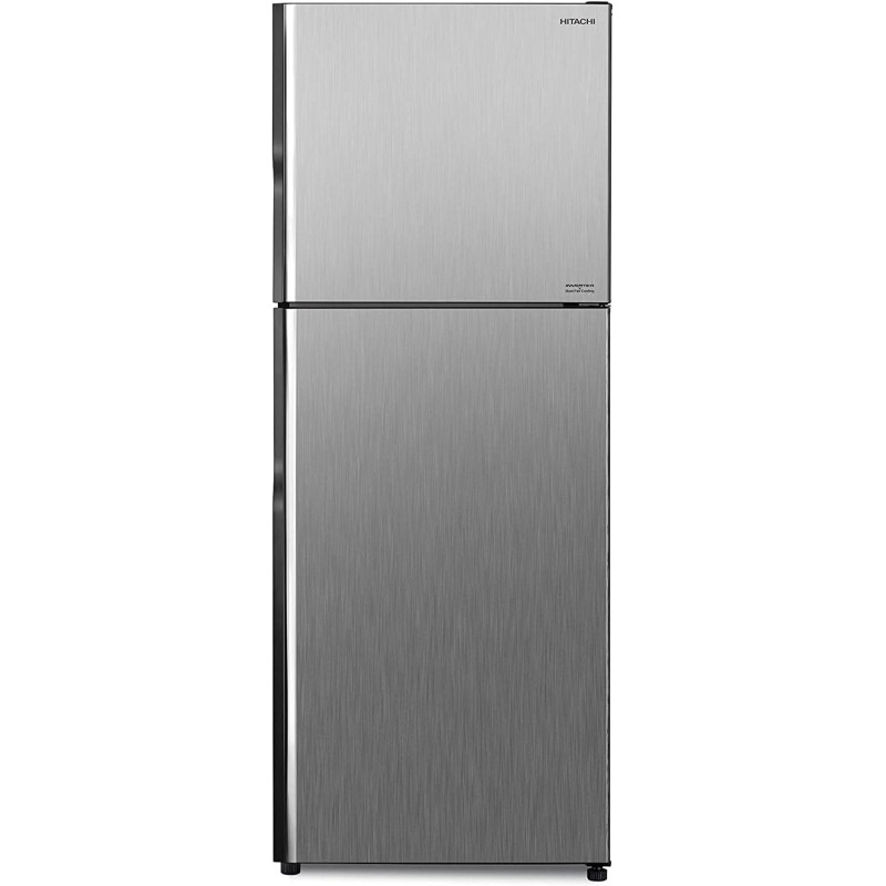 Hitachi 505L Gross 2 Doors Top Mount Refrigerator RVX505PUK9KPSV, 10 Year Warranty on Inverter Compressor, Dual Fan Cooling, LED Light, Platinum Silver