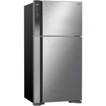 Hitachi 760L Gross Top Mount Double Door Refrigerator RV760PUK7K1BSL, 10 Year Warranty on Inverter Compressor, Silver