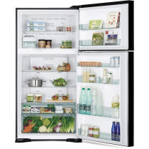 Hitachi 760L Gross Top Mount Double Door Refrigerator RV760PUK7K1BBK, 10 Year Warranty on Inverter Compressor, Black