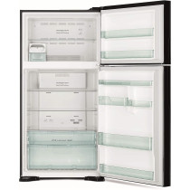 Hitachi 760L Gross Top Mount Double Door Refrigerator RV760PUK7K1BBK, 10 Year Warranty on Inverter Compressor, Black