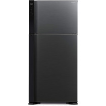 Hitachi 760L Gross Top Mount Double Door Refrigerator RV760PUK7K1BBK, 10 Year Warranty on Inverter Compressor, Black