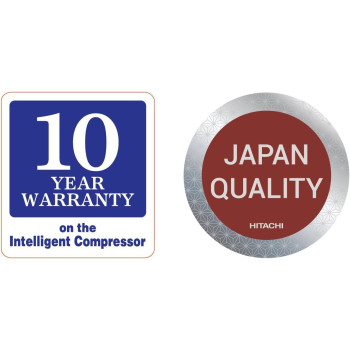 Hitachi 700L Gross Side by Side 2 Door Refrigerator RSX700GPUK0GS, 10 Year Warranty on Inverter Compressor, Glass Silver