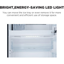 Hitachi 410L Gross Bottom Mount Double Door Refrigerator, 2 Doors No Frost Fridge Freezer, Inverter Control, Premium Silver, RB410PUK6PSV