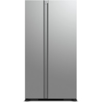 Hitachi 700L Gross Side by Side 2 Door Refrigerator RS700PUK0GBS, 10 Year Warranty on Inverter Compressor, Glass Silver