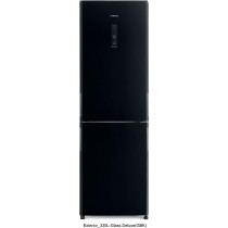 Hitachi 410L Gross Bottom Mount Double Door Refrigerator RBG410PUK6XGBK, 10 Year Warranty on Inverter Compressor, Glass Black