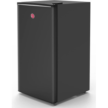 Hoover 118 Liters Single Door Refrigerator, Compact Small Size Free Standing Fridge, Best for Mini Bar, Home, Office, Bedroom, Kids Room, Black Color, HSD-K118-B