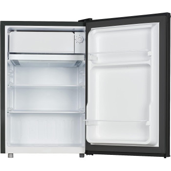 Hoover 92 Liters Single Door Refrigerator, Compact Free Standing Fridge With 2L Bottle Special Location, Adjustable Thermostat, HSD-K92-B (Black)