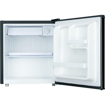 Hoover 62 Litre Single Door Refrigerator, Freezer Compartment Inside, 1 Removable Shelve, Mechanical Control, HSD-K62-B (Black)