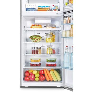 Hisense 488 Liter Refrigerator Double Door Top Mount Silver Model RT488N4ASU, Min 1 year manufacturer warranty