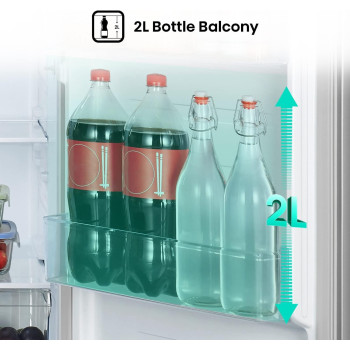 Hisense Refrigerator 264 Liter Top Mount Double Door Silver Model Rt264N4Dgn, Min 1 year manufacturer warranty