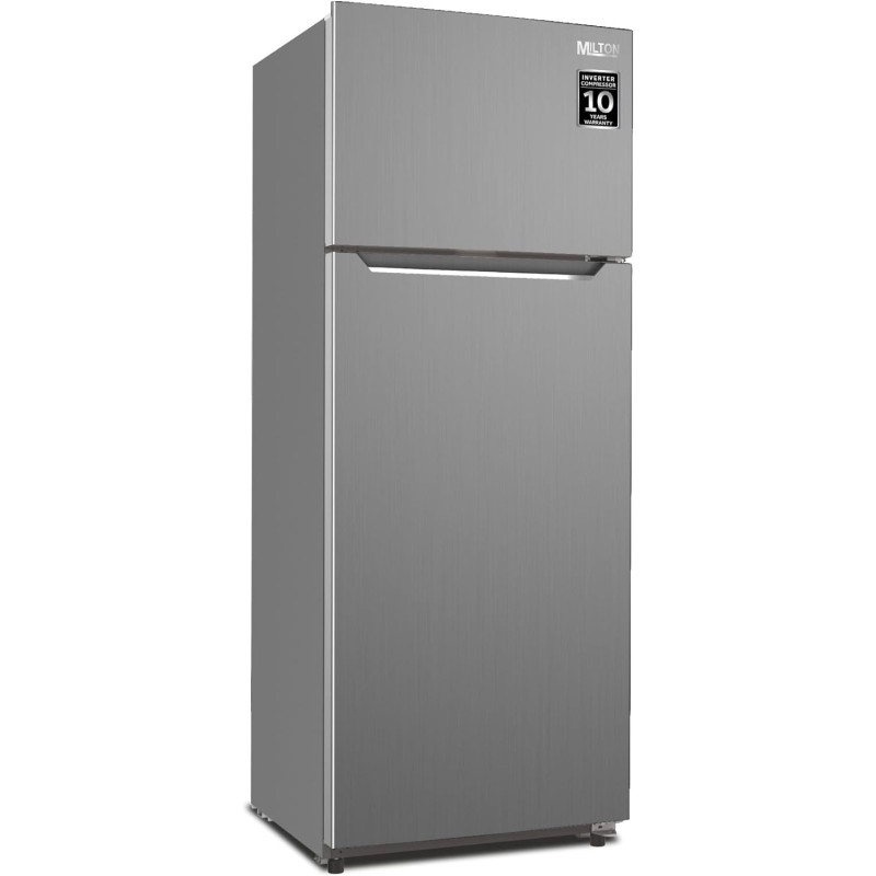 Milton 600 Liter Top Mount Refrigerator Double Door Inverter Compressor Silver Colour, Model - MRF600-1 Year Full & 10 Warranty