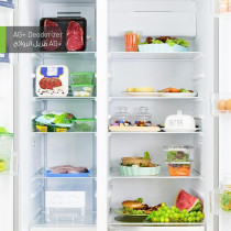 Panasonic 734 Liters Side By Side Refrigerator, MAT Black - NR-BS734MS