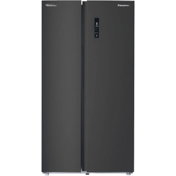 Panasonic 734 Liters Side By Side Refrigerator, MAT Black - NR-BS734MS