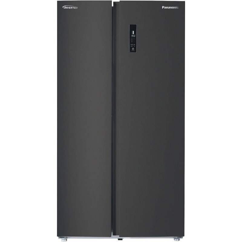 Panasonic 734 Liters Side By Side Refrigerator, MAT Black - NR-BS734MS