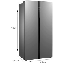 Panasonic 700 Liters, Side By Side Refrigerator, Stainless Steel Finish- NR-BS703MS, 10 Year Compressor Warranty