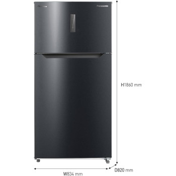 Panasonic 833 Liters Top Mount Refrigerator, NR-BC833VSAE, Silver, 1 Year Warranty