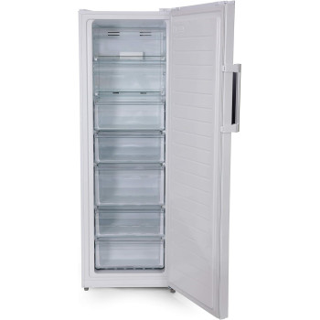 Midea 312 Liters Convertible Upright Freezer, Frost Free with Quick Freeze Technology, Converted from Freezer to Refrigerator with One Click Button, Large Capacity Fridge/Freezer, Silver, HS312FWES