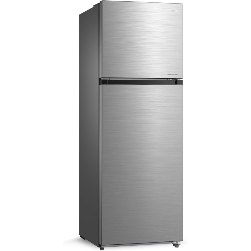 Midea 489L Gross Top Mount Double Door Refrigerator MDRT489MTE46, 2 Doors Frost Free Fridge Freezer With Smart Sensor & Humidity Control, Active-C Fresh, Multi-Air Flow, Electronic Control, Silver