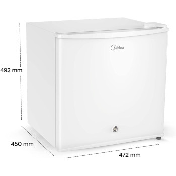 Midea Hs-65L Single Door Refrigerator (65L, White)