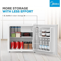 Midea Hs-65L Single Door Refrigerator (65L, White)