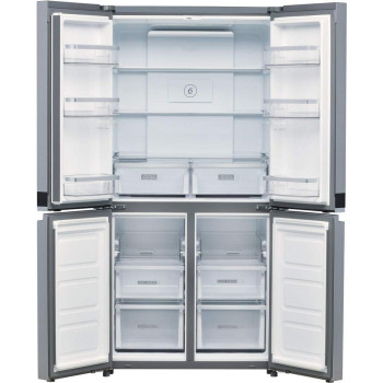Whirlpool Freestanding W Collection Fridge Freezer, Silver, WQ9B1LUK, 1 Year Warranty